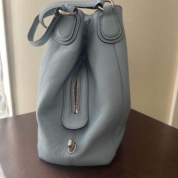 Coach Light Blue Hallie Shoulder Bag - Picture 5 of 10